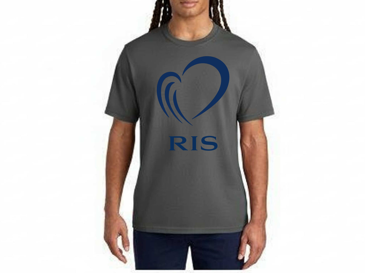 Big Logo - 100% Organic Cotton T - Solid Dark Gray