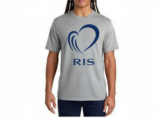 Big Logo - 100% Organic Cotton T - Athletic Gray